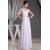 A-Line Beading Floor-Length Long White Bridesmaid Dresses 02010014