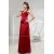 Criss Cross Floor-Length A-Line Halter Sleeveless Long Red Best Bridesmaid Dresses 02010020