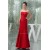 Floor-Length Criss Cross Trumpet/Mermaid Soft Long Red Sweetheart Bridesmaid Dresses 02010040