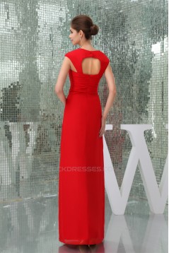 Floor-Length Criss Cross Sweetheart Sheath/Column Best Long Red Bridesmaid Dresses 02010041