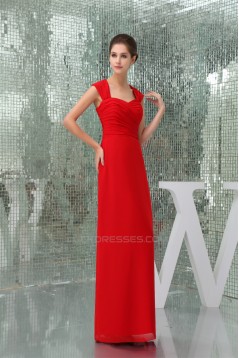 Floor-Length Criss Cross Sweetheart Sheath/Column Best Long Red Bridesmaid Dresses 02010041