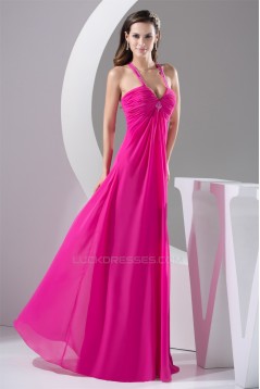 Floor-Length Straps Sleeveless A-Line Beading Bridesmaid Maternity Dresses 02010051