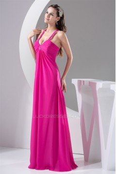 Floor-Length Straps Sleeveless A-Line Beading Bridesmaid Maternity Dresses 02010051