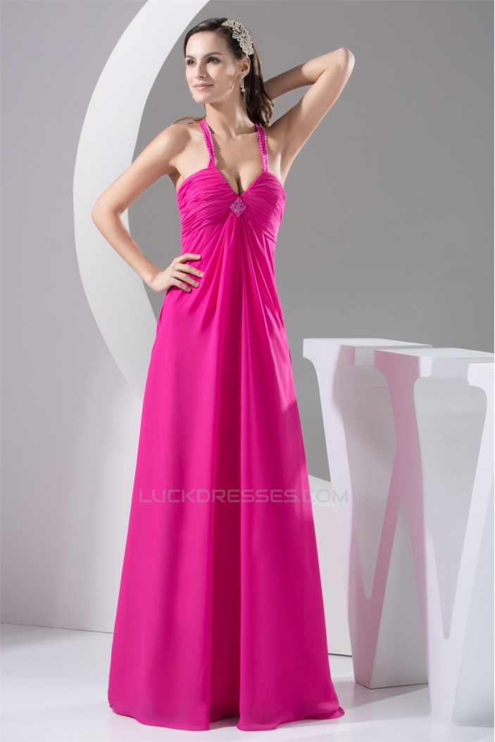 Floor-Length Straps Sleeveless A-Line Beading Bridesmaid Maternity Dresses 02010051