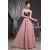 A-Line Sweetheart Chiffon and Beaded Lace Long Bridesmaid Dresses 02010054