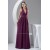 A-Line Ruffles Halter Floor-Length Chiffon Best Long Bridesmaid Dresses 02010081