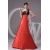 A-Line Silk like Satin Brush Sweep Train One-Shoulder Long Bridesmaid Dresses 02010091