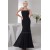 Mermaid/Trumpet Halter Pleats Chiffon Long Black Bridesmaid Dresses 02010103