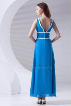 Beautiful A-Line Chiffon V-Neck Bridesmaid Dresses 02010137
