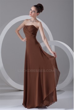 A-Line Sleeveless Long Chiffon Bridesmaid Dresses 02010140