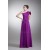 A-Line One-Shoulder Ruffles Floor-Length Purple Bridesmaid Dresses 02010146