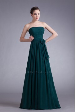 A-Line Strapless Floor-Length Long Bridesmaid Dresses 02010150