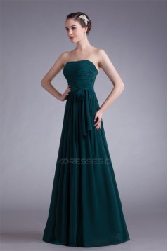 A-Line Strapless Floor-Length Long Bridesmaid Dresses 02010150