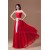 A-Line Sweetheart Floor-Length Chiffon Long Red Bridesmaid Dressess 02010156