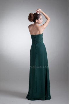 Floor-Length Sweetheart Sheath/Column Chiffon Long Bridesmaid Dresses 02010159