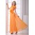 Handmade Flowers Ankle-Length A-Line Chiffon Long Bridesmaid Dresses 02010167