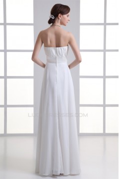 Pleats Sleeveless Sheath/Column Floor-Length Long White Bridesmaid Dresses 02010179