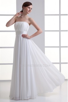 Pleats Sleeveless Sheath/Column Floor-Length Long White Bridesmaid Dresses 02010179