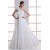 A-Line One-Shoulder Sleeveless Chiffon Long White Bridesmaid Dresses 02010185