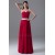A-Line Sleeveless Floor-Length Chiffon Best Long Red Bridesmaid Dresses 02010189