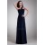 One-Shoulder Sleeveless Sheath/Column Ruched Floor-Length Bridesmaid Dresses 02010197