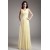 V-Neck Sheath/Column Chiffon Long Bridesmaid Dresses 02010213