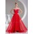 A-Line Sweetheart Beaded Long Red Chiffon Bridesmaid Dresses 02010220