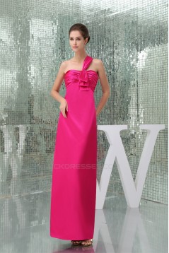 Sleeveless Sheath/Column Draped One-Shoulder Bridesmaid Dresses 02010228
