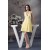 Beading A-Line Halter Sleeveless Chiffon Silk like Satin Short Yellow Bridesmaid Dresses 02010257