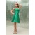 A-Line Strapless Short Green Soft Sweetheart Satin Ruffles Bridesmaid Dresses 02010265