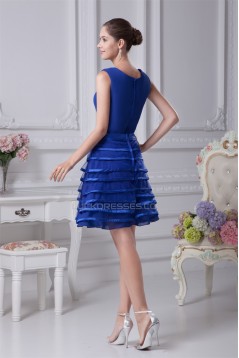Short/Mini Knee-Length Blue Bridesmaid Dresses 02010268