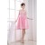 A-Line Short/Mini Sweetheart Beaded Taffeta Sleeveless Pink Bridesmaid Dresses 02010359