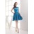 V-Neck Silk like Satin Fine Netting Sleeveless Bridesmaid Dresses 02010395