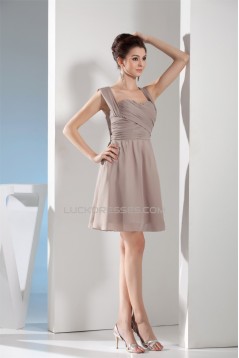 A-Line Criss Cross Sweetheart Sleeveless Short Chiffon Bridesmaid Dresses 02010396
