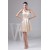 Beautiful Knee-Length Halter Silk like Satin Pleats Bridesmaid Dresses 02010403