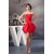 Ruffles Sleeveless Sweetheart Short Red Bridesmaid Dresses 02010420