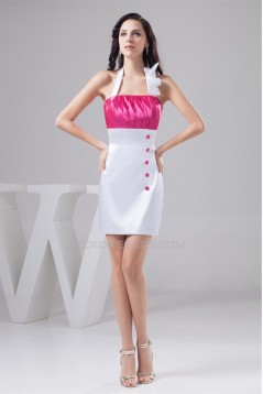 Short/Mini Sheath/Column Halter Sleeveless Short Bridesmaid Dresses 02010428