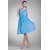 A-Line Straps Chiffon Short Blue Bridesmaid Dresses Maternity Dresses 02010458