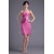Beading Sheath/Column Short/Mini Strapless Bridesmaid Dresses 02010462