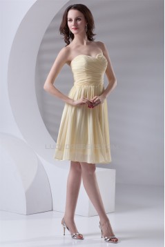 A-Line Sweetheart Knee-Length Short Chiffon Bridesmaid Dresses 02010524