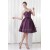Sleeveless Handmade Flowers A-Line Knee-Length Taffeta Bridesmaid Dresses 02010525