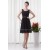 Short Black Chiffon Bridesmaid Dresses 02010550