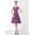 A-Line V-Neck Sleeveless Knee-Length Bows Short Bridesmaid Dresses 02010551