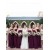 Long Purple Sweetheart Chiffon Floor-Length Bridesmaid Dresses 3010016