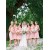 Short Pink Chiffon Country Bridesmaid Dresses 3010017