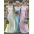 Cap-Sleeves Lace Long Bridesmaid Dresses 3010020