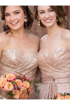 Long Sequins Sweetheart Wedding Party Dresses Bridesmaid Dresses 3010044