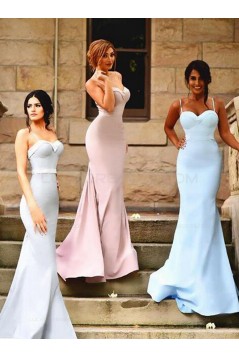 Trumpet/Mermaid Sweetheart Long Wedding Party Dresses Bridesmaid Dresses 3010052