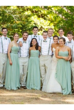 Long Sweetheart Chiffon Wedding Party Dresses Bridesmaid Dresses 3010069