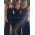 Long Navy Blue Lace Straps Sleeveless Wedding Party Dresses Bridesmaid Dresses 3010080